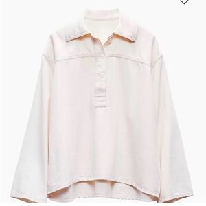 rag & bone's Ultra Featherweight Emily pop over shirt